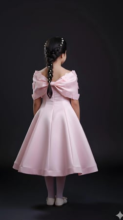 فستان بناتي سهرات فراشات بارزة S01198