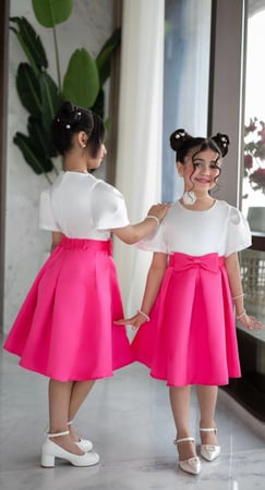 بلوزة بناتي بلون الابيض 7220 من العيسائي للأطفال