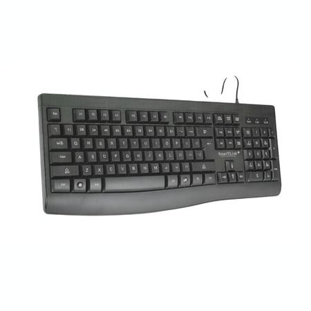 كيبورد مكتبي سلكي SmartLink SL7007KB (عربي/إنجليزي) – اتصال USB، تصميم مقاوم للانسكاب