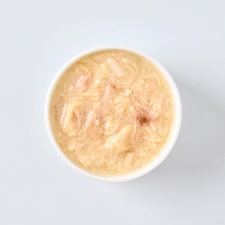 أظرف الدجاج مع التونة في المرق لصحة وبناء العضلات لجميع القطط 70 غ برامي طعام رطب