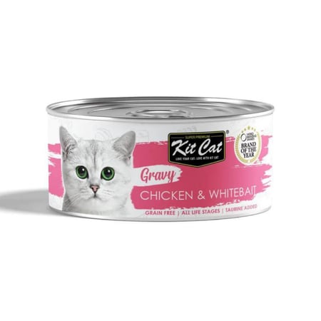 كت كات جرايفي معلبات دجاج وصغار السمك في المرق 70 غ