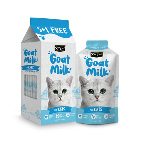 كت كات أظرف حليب ماعز خالٍ من اللاكتوز للقطط البالغة - 300
