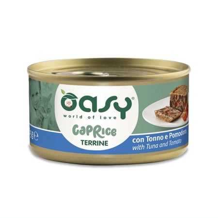 أوسي معلبات طعام رطب كابريس للقطط تونة مع الطماطم 85 غ