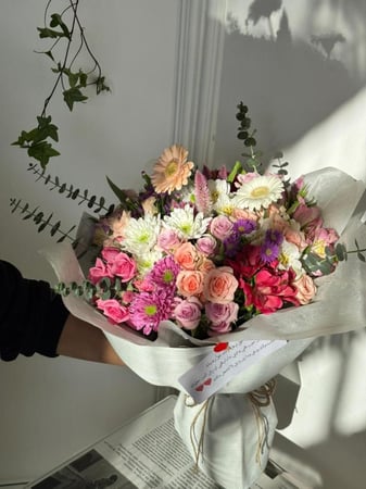 باقة الورد الهادئة بتدرًجات راقية