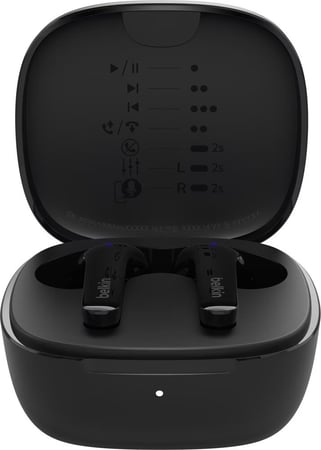 بيلكن - سماعات اذن لاسلكية موشن ترو من ساوند فورم لون اسود