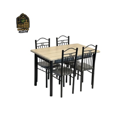 طاولة طعام مع 4 كراسي 120 سم