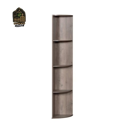 مكتبة رفوف زاوية عمودية بأرفف