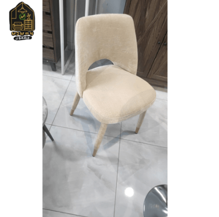كرسي طاولة طعام مودرن قماش فاخر الوان متتعددة