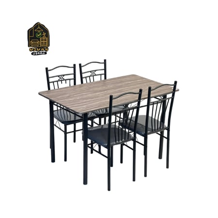 طاولة طعام مع 4 كراسي 120 سم