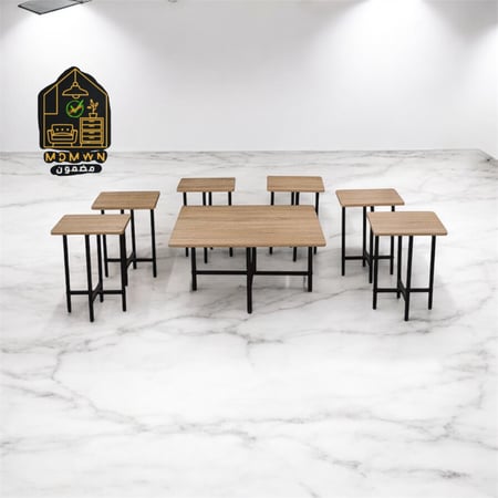 طقم طاولات خشبية