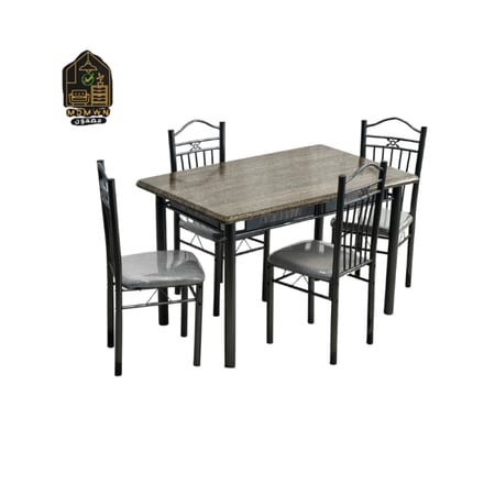 طاولة طعام مع 4 كراسي 120 سم