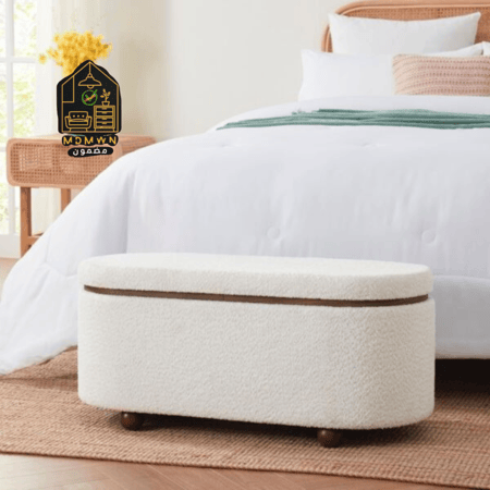 أريكة قماش مريحة مع صندوق