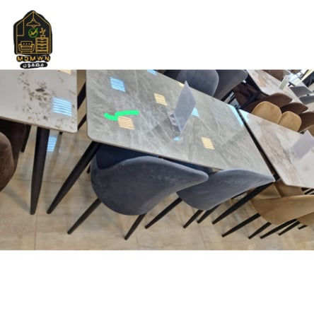 طاولة طعام سيراميك مع كراسي