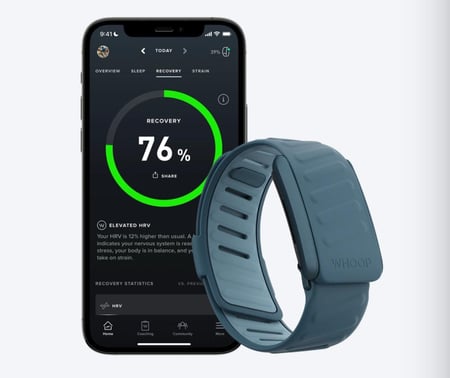 WHOOP 4.0 with 12 Month Subscription – Wearable Health, Fitness & Activity Tracker – Continuous Monitoring, Performance