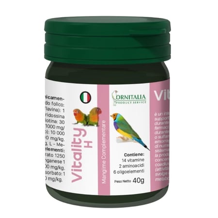 مجموعة فيتامينات لدعم الطيور من النزيف ومضاعفات الأدوية - 80 غرام - Validity H ORNITALIA