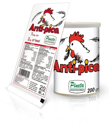ANTIPICA في حالة نقر و نتف الريش، أكل الريش ، طرح الريش.
