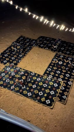 طقم جلسة لون ازرق