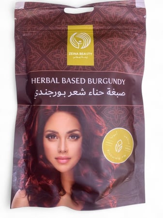 صبغة حناء شعر بورجندي