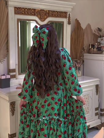 فستان رمضان اخضر