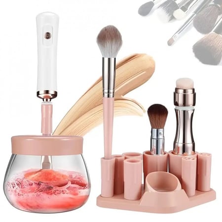 جهاز تنظيف وتجفيف فرش المكياج