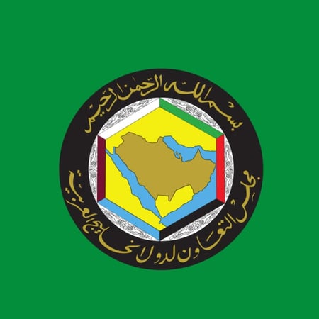 علم شعار دول مجلس التعاون الخليجي خارجي