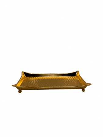 صحن تقديم ذهبي