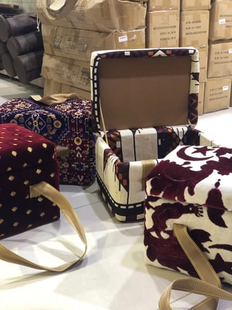 صندوق شعبي " قماش تركي " للعزبة مركى