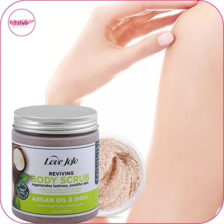بودي سكراب بزيت الأرغان وزبدة الشيا