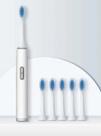 فرشاة أسنان كهربائية بعدد 6 رؤوس قابلة للتعديل