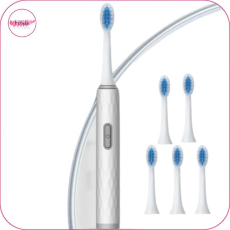 فرشاة أسنان كهربائية بعدد 6 رؤوس قابلة للتعديل