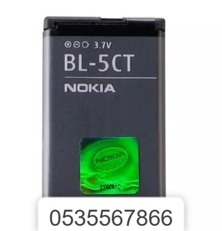بطارية نوكيا الاصلية BL-5CT متوافقة مع جوال Nokia 5220 5220XM 6730 C5 6330 6303i C5-00 C6-01