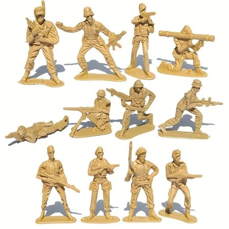 جنود مشاة 30 جندي لون اصفر حجم مخصص الطاولة الرملية ( تنفيذ العمليات في منطقة ملوثة اسلحة الدمار الشامل) للطاولة الرملية وعمل مجسمات عسكرية