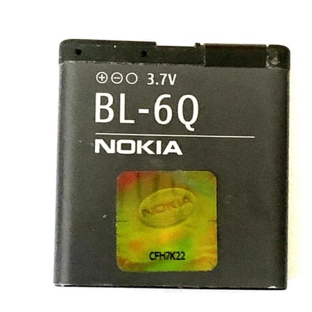 بطارية نوكيا BL-6Q الاصلية لهاتف نوكيا كلاسيك 6700 Classic 7900 6700C 8500 6100s