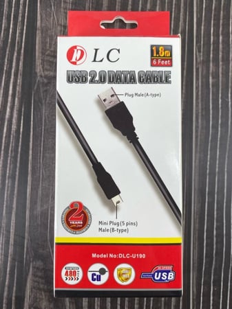 شاحن بلاك بيري و جهاز البيان بلاستيشن3 شاحن usb type  متوافق مع جهاز البيان الصغير الطول1.8 تقريبا مترين