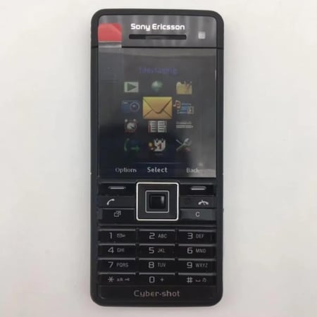 غطاء وكفر جوال سوني إريكسون C902 كامل مع لوحة المفاتيح معدني لون احمر ولون اسود