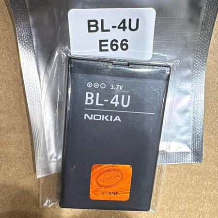 بطارية BL-4U نوكيا الاصلية متوافقه مع جوال نوكيا 206 515 5250 5330 XpressMusic 5730 C5-03 E66 Asha 300 500 8800