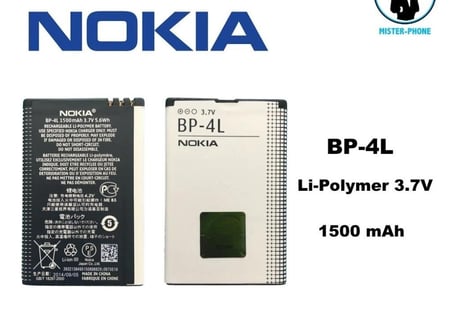 بطارية BP-4L نوكيا الاصلية متوافقة مع جوال E61i E63 E90 E95 E71 6650 6760 N97 N810 E72 E52 E55 E73 6790