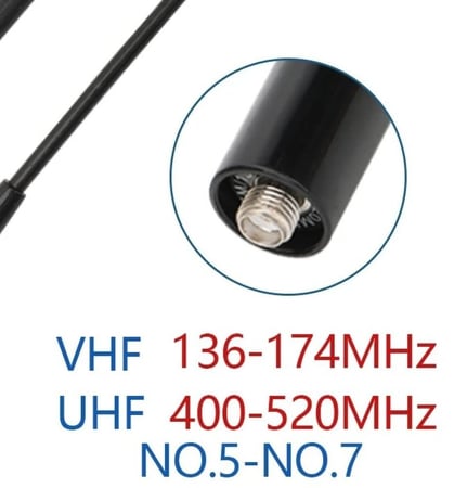 بويفنق هوائي Baofeng هوائي  VHF UHF مكاسب عالية اتجاهين راديو هوائي ل Baofeng UV-5R UV-82 BF-888S UV-9R زائد WalkieTalkie
