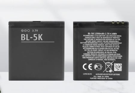 بطارية نوكيا BL-5K الاصلية انتاج جديد2025 جوال نوكيا  C7-00 X7-00 N85 N86 8MP Nokia 701