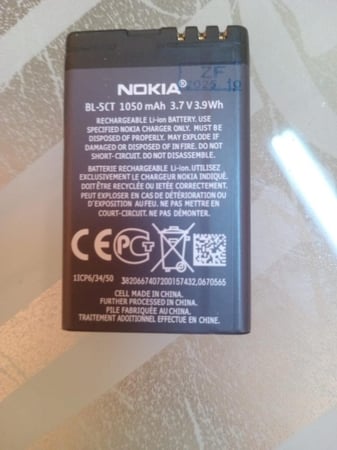 بطارية نوكيا الاصلية BL-5CT متوافقة مع جوال Nokia 5220 5220XM 6730 C5 6330 6303i C5-00 C6-01