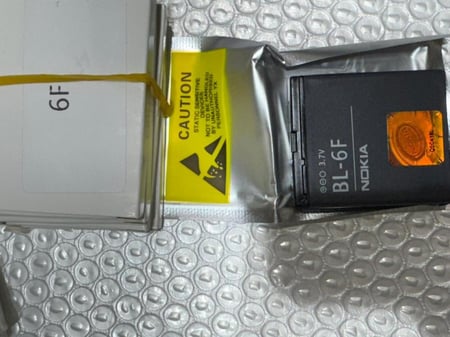 بطارية نوكيا BL-6F الاصلية N95 -8GB متوافقة مع جولات E62,E65,N93I,N72,N93 N95,N96,N98,N99,6290 6210,6210S, 6260S,6210SI 6210N,X5-00,X5-01,C5-01,6710N