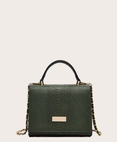 شنطة مربعة / زيتي