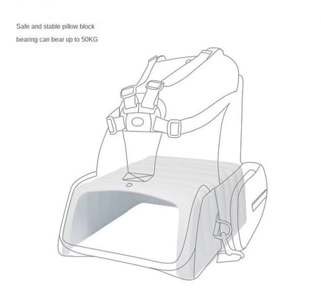 شنطة ديزني الاصلية لاحتياجات الاطفال والمواليد مع كرسي قابل للطي