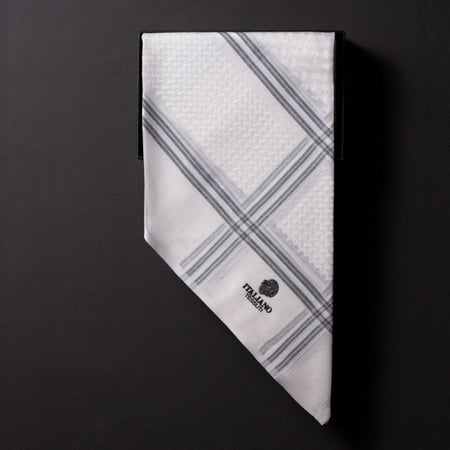 شماغ تيسوتي أبيض رمادي ST1W2