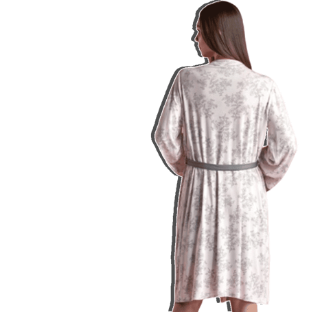 طقم نوم قصير قطعتين كم طويل من Gizzey - 11490N