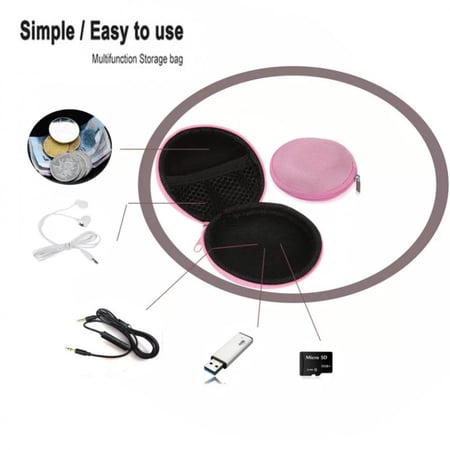 محفظة دائرية مقوى بسحاب متعددة الاستخدام