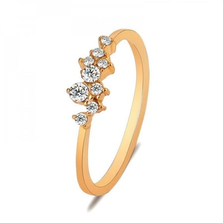 خاتم نسائي بفصوص زريكون