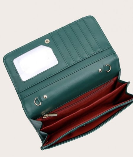 شنطة جلد تمساح/ أخضر