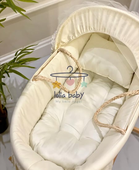 سلة موسى مع مفرش و قاعدة