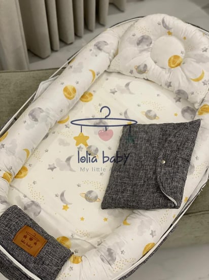 شنطة سرير متنقل للرضع والمواليد - خفيفة، مريحة، مثالية للسفر